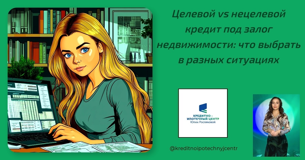    tselевой_vs_netselevoy_kredit_pod_zalog_nedvizhimosti что_vybrat_v_raznykh_situatsiyakh Юлия Сергеевна Рослякова