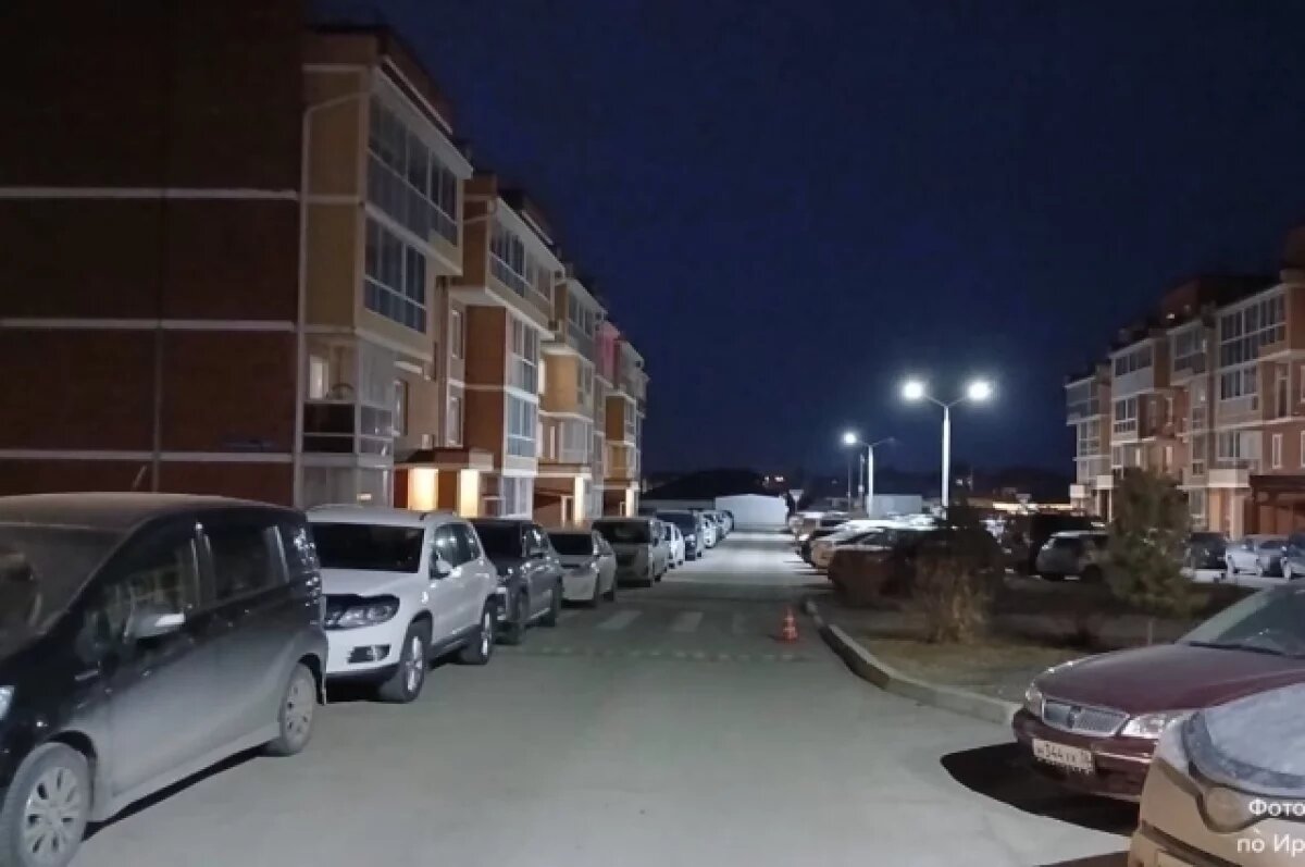    Место, где был сбит велосипедист.