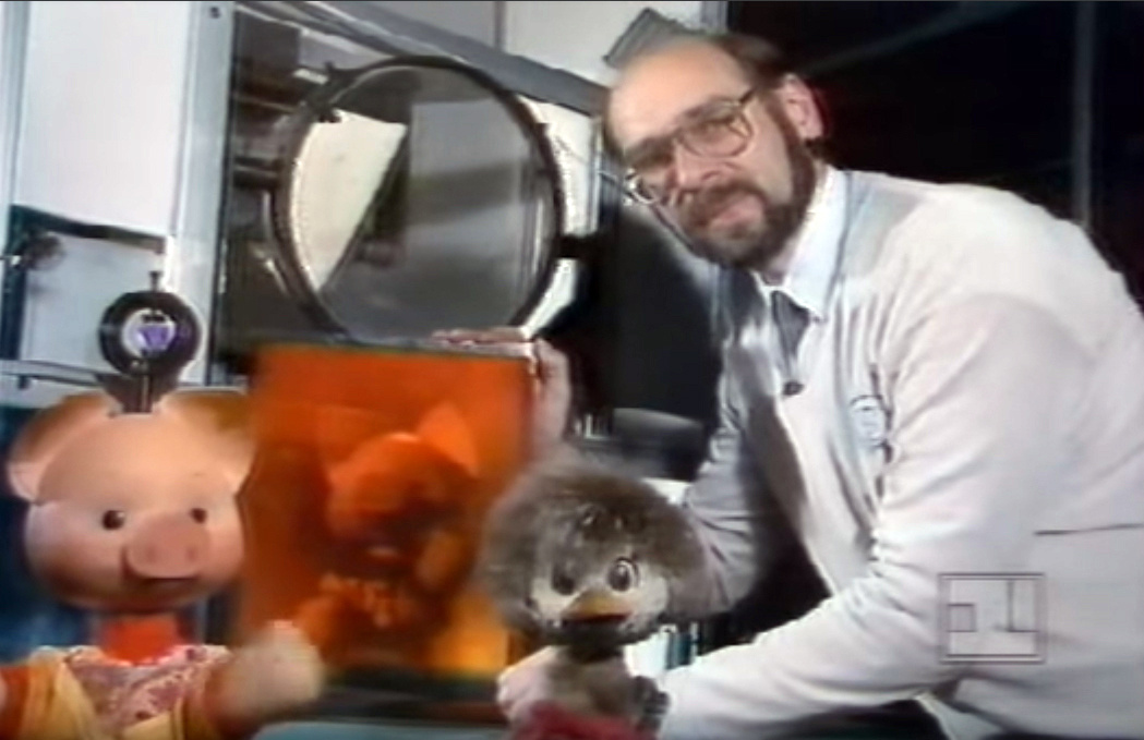 Кадр из телепередачи "Спокойной ночи малыши".