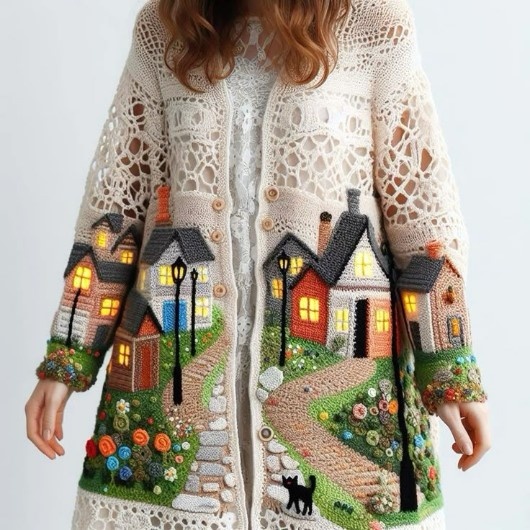 Далекие города - чудесное путешествие вместе с красивыми схемами для вязания и вышивки!