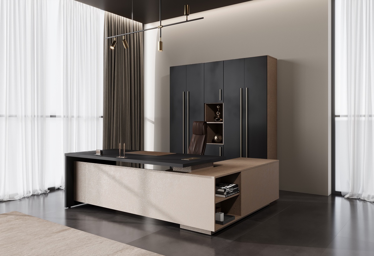 Мебель для руководителя Skyland Velion Кобра / Яшма черный (код товара 399679)