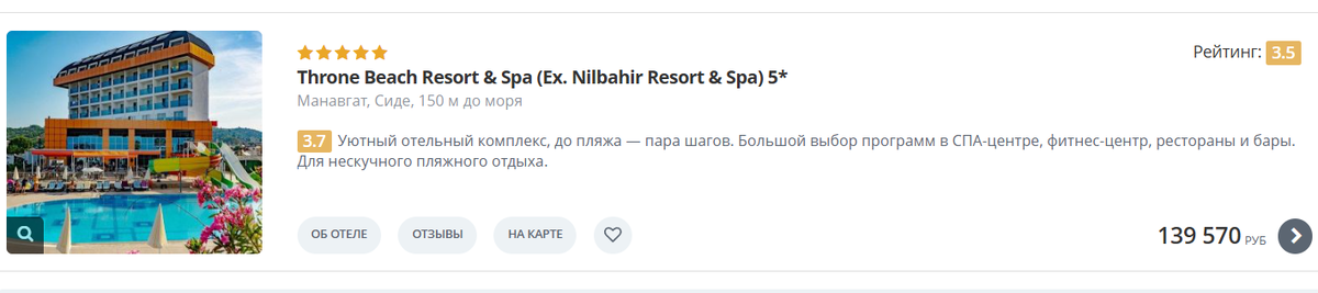 Throne Beach Resort & Spa 5*: Турция, Манавгат, Сиде, 150 м до моря