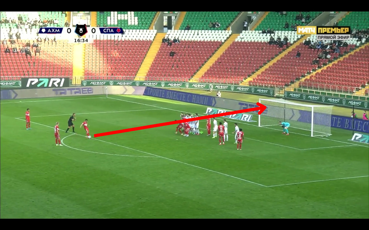 Штрафной удар Барко. 