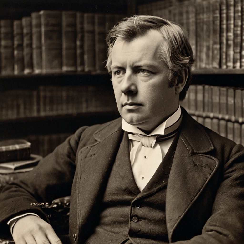 Вальтер Скотт (ИИ иллюстрация)