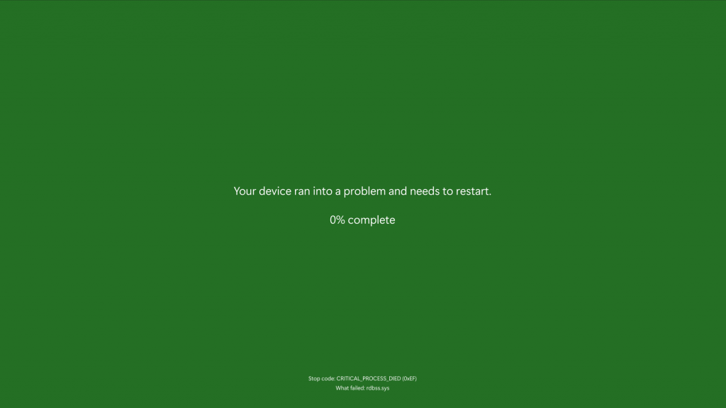    Экран смерти Windows 11