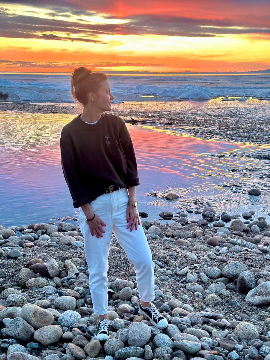 На фото: 
ведущая прогноза погоды на канале "Россия 1" Виктория Черникова
