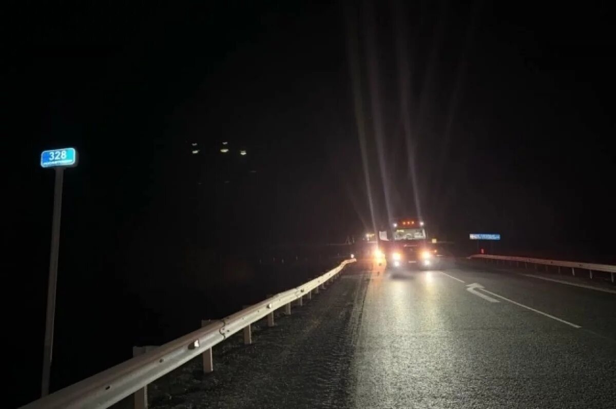    Мужчина скончался под колёсами КамАЗа на трассе в Удмуртии