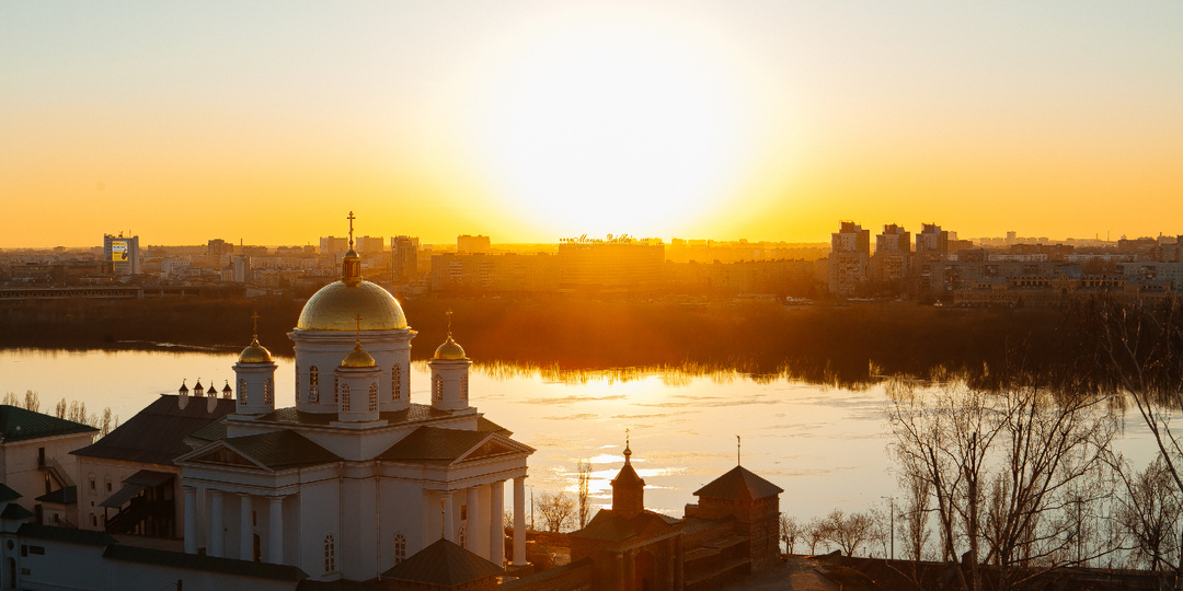 2 заката. Волга и Ока.