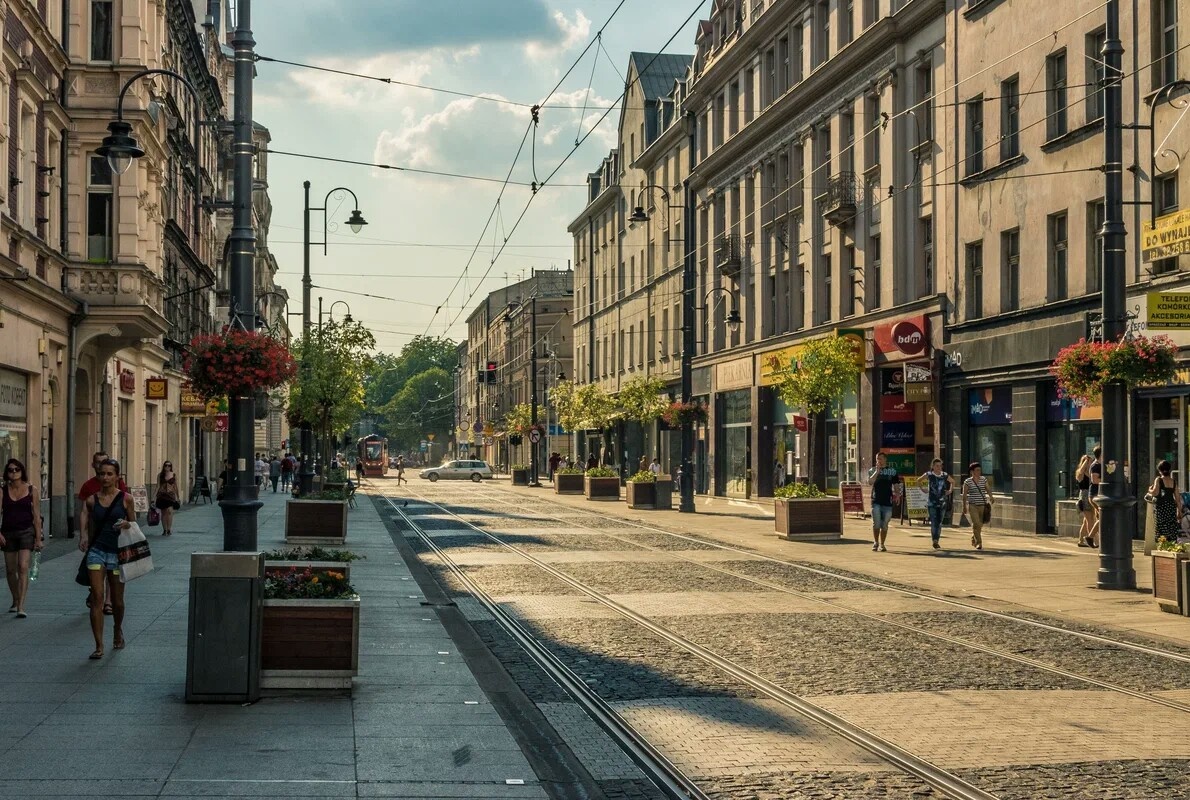 Городские улицы.