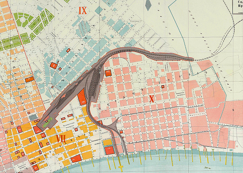 Карта Баку 1913 года