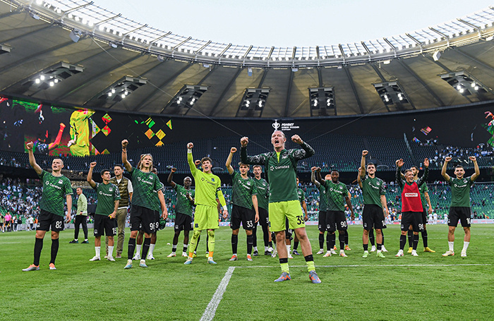    Игроки футбольной команды «Краснодар».Степан Ноздрев/ТАСС