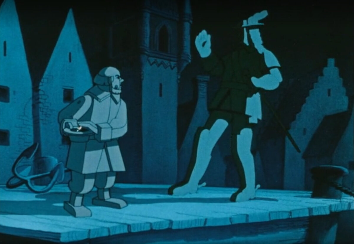 Кадр из «Заколдованный мальчик» "Союзмультфильм" 1955 г.