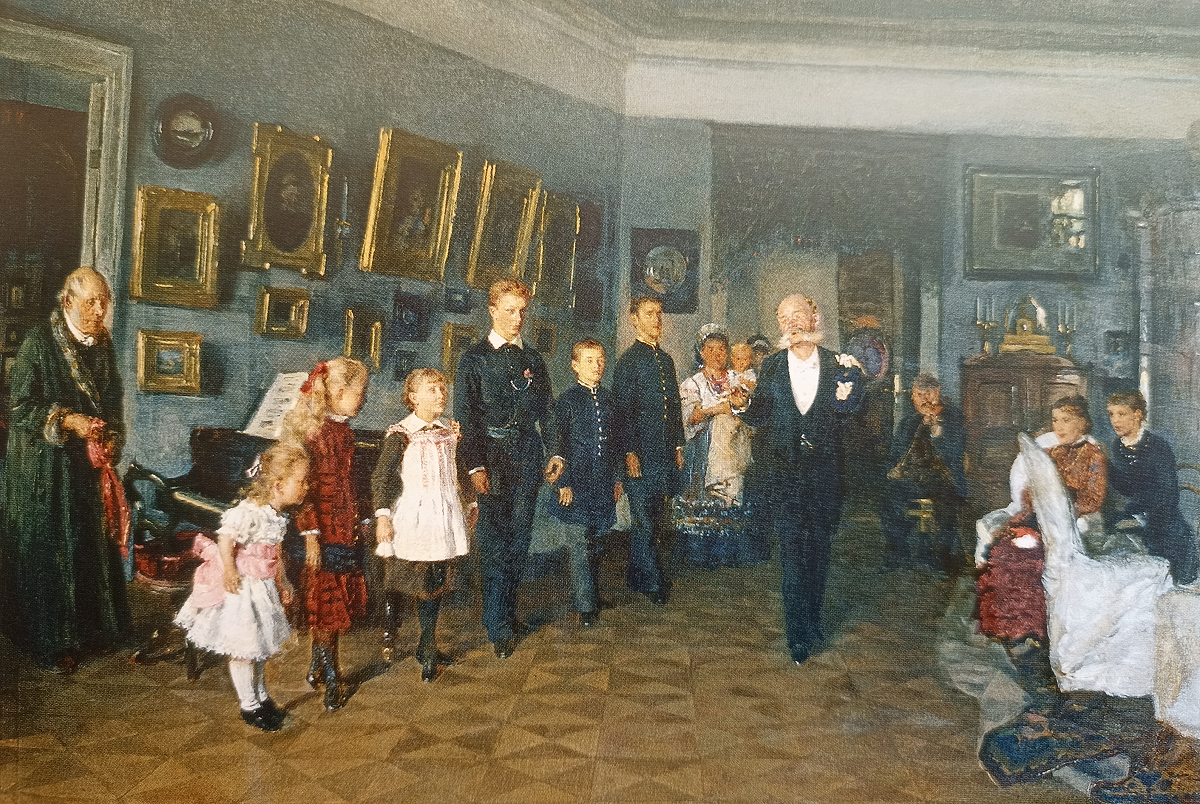 «Урок танцев», 1885. Художник Владимир Маковский