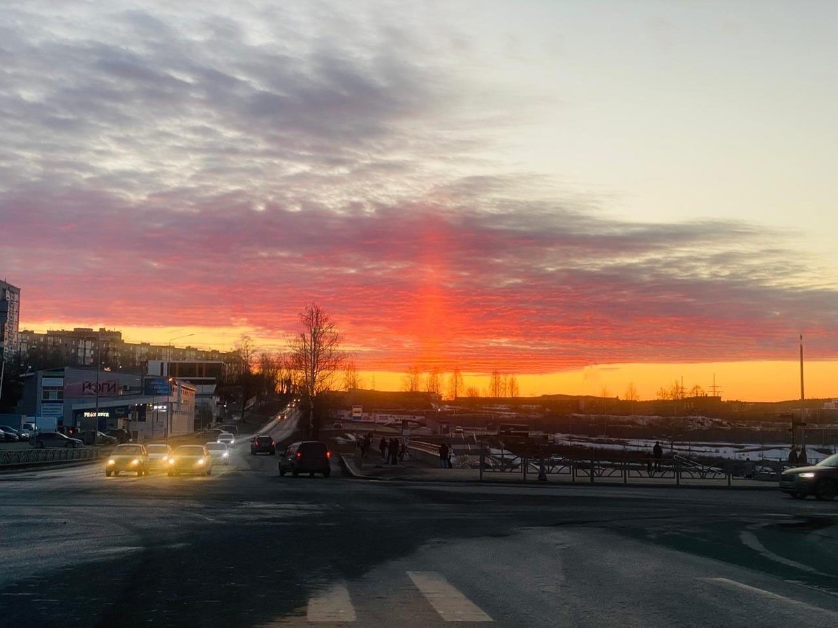 Умопомрачительный воскресный закат