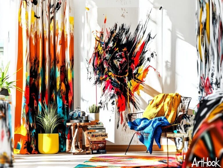    Бохо-стиль в спальне: как роспись штор от художника создаст уникальную атмосферу уюта и свободы Art-Hook.Ru