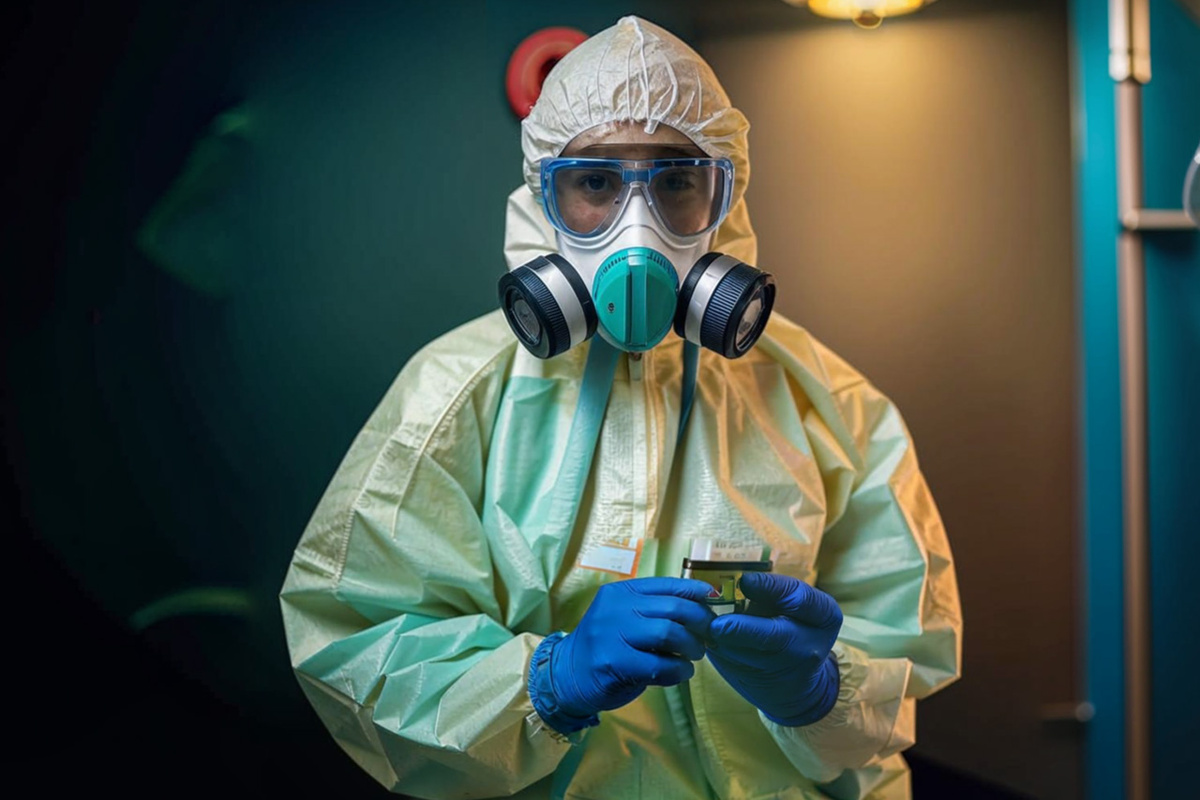 Защититься от нового вируса можно стандартными способами: маски, гигиена и проветривание помещений.  Фото: Изображение сгенерировано нейросетью Kandinsky 3.1