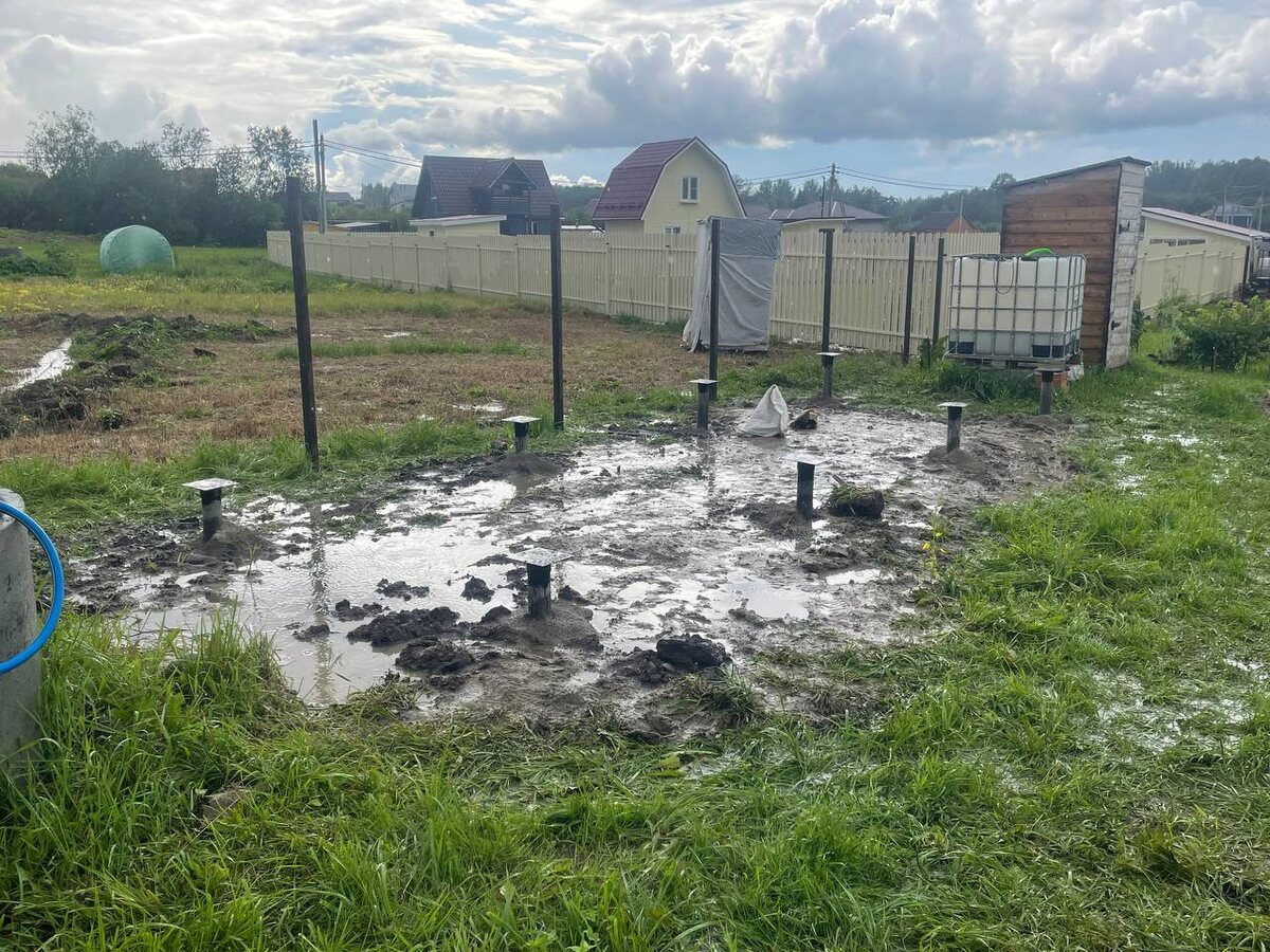 Фундамент для хозблока