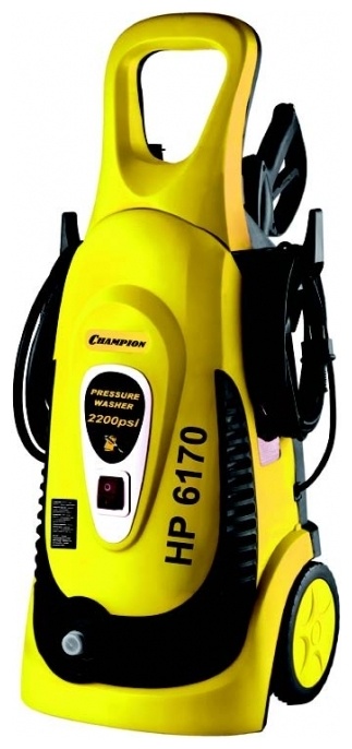 Дизайн минимойки Champion HP6170 я бы охарактеризовал словом "яркий". Может, даже слишком яркий, зато она точно не потеряется среди хлама в гараже