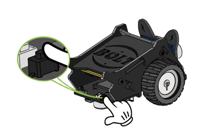 Рисунок 1: Нажать кнопку "Старт" на роботе