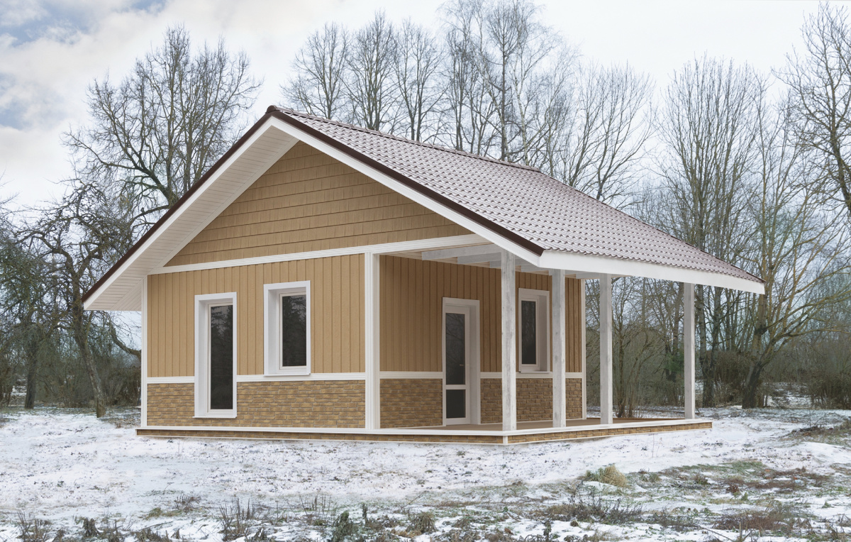 Зонирование фасада сайдингом