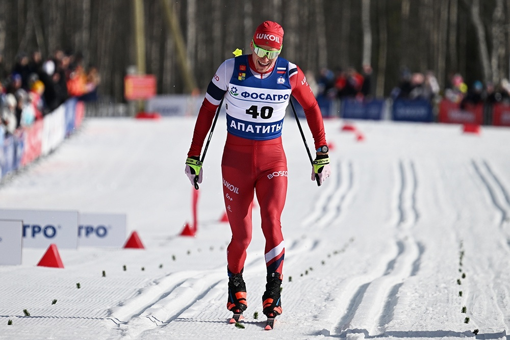 Финиш классичесой разделки . Видно, что Саша был н коньковых лыжах. ФОТО: Максим Блинов/ РИА Новости