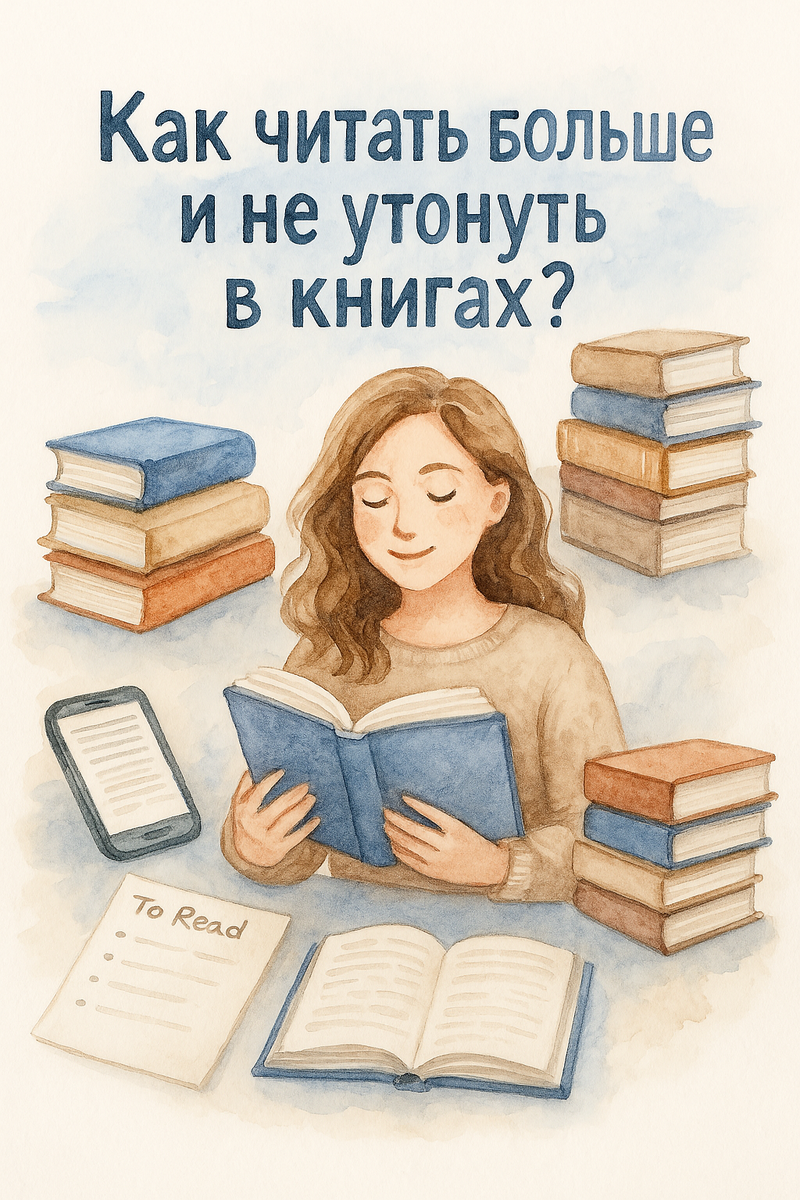 Как читать больше и не утонуть в книгах?