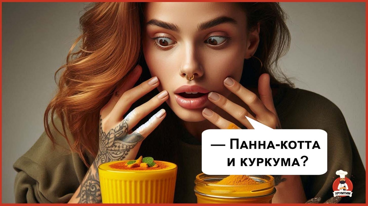 Куркумовая панна-котта