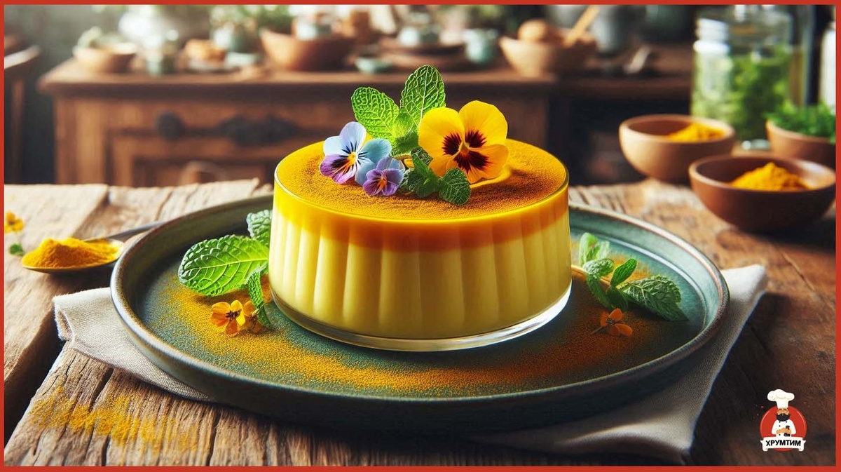 Куркумовая панна-котта 2