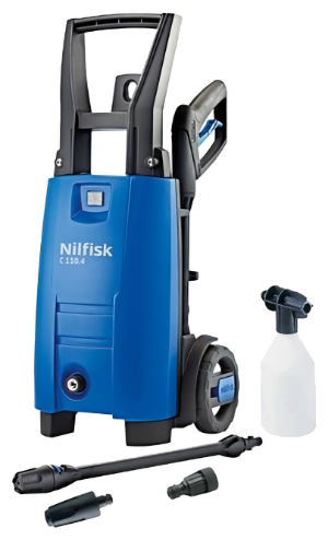 Выглядит модель... погодите, выговорю это целиком - Nilfisk-ALTO Compact C110.4-5 X-TRA - просто супер, если вы любите минимализм и спокойные цвета (как я)