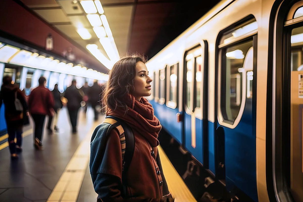 Кировско-Выборгская линия метро в Петербурге продлится до аэропорта Пулково и далее до «Экспофорума» и музеев Царского Села.  Фото: Изображение сгенерировано нейросетью Kandinsky 3.1