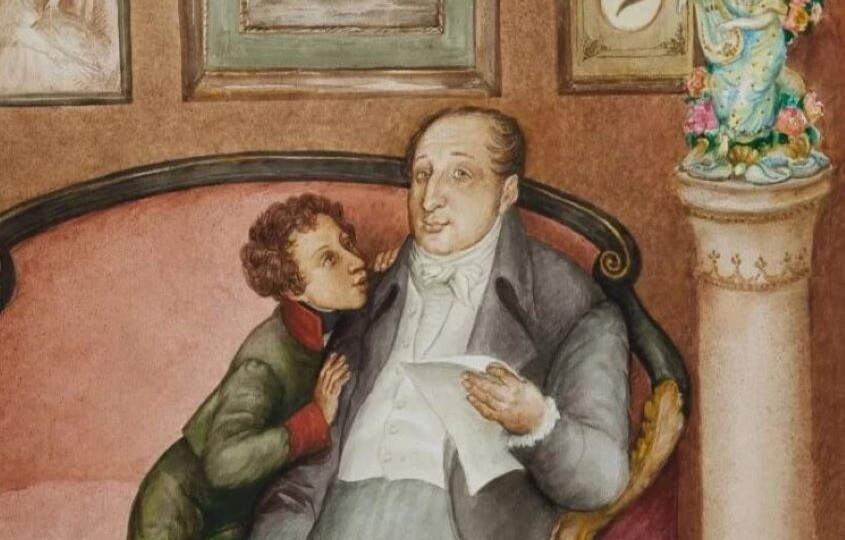 Василий Львович Пушкин, дядя поэта – он стал ему первым учителем и во многом заменил отца