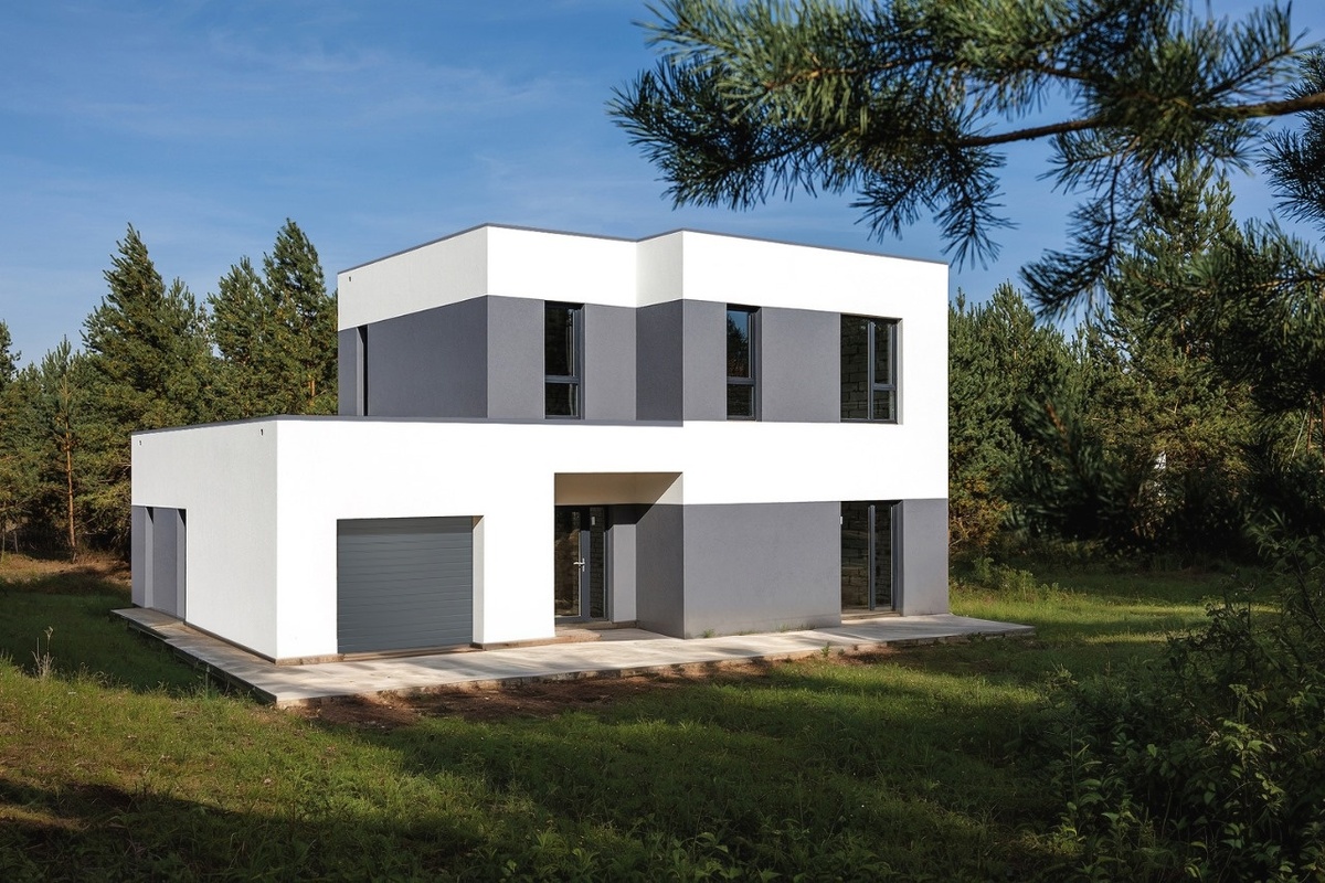 Готовый дом, построенный по проекту "Лючия"