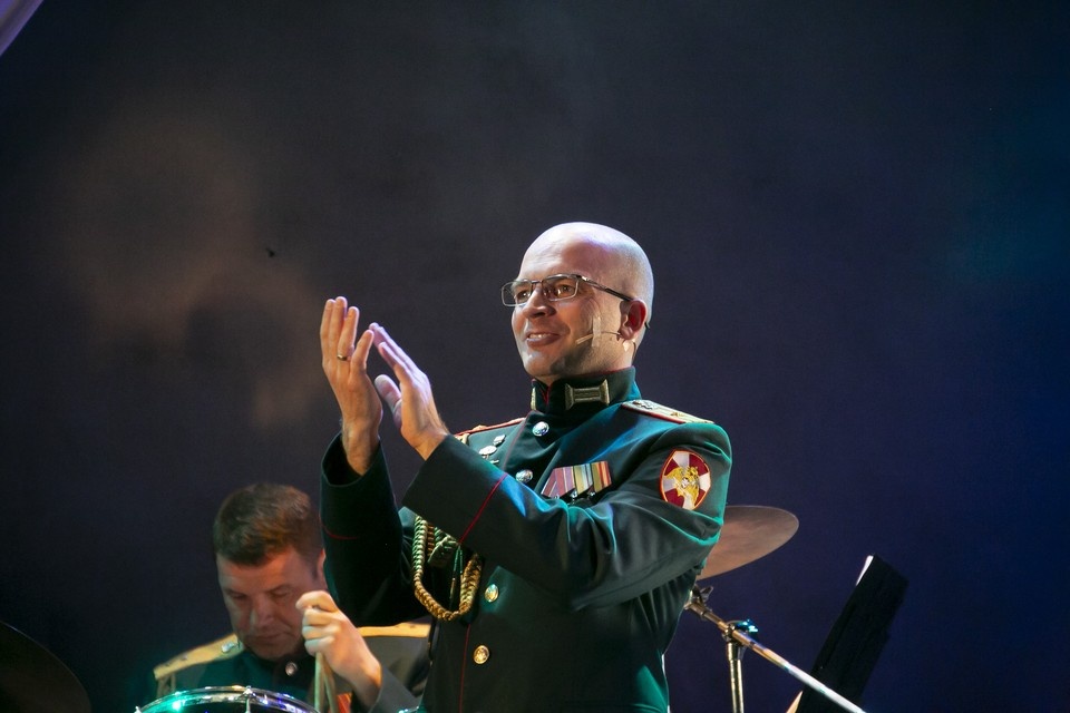    Начальник и дирижер военного оркестра Валентин Таев подал идею. Фото: Анна Корнилова