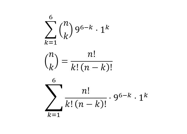 Формулы для вычисления количества дверей