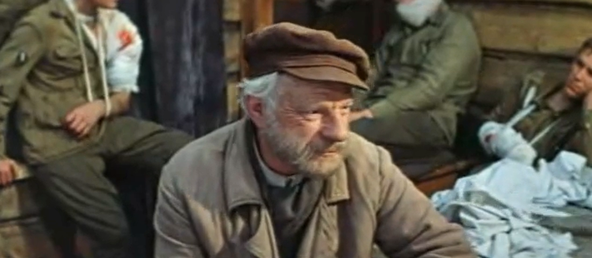 Кадр из кинофильма "Фронт без флангов", 1975 г., режиссер Игорь Гостев, сценарист Семён Днепров, композитор Вениамин Баснер (скриншот)