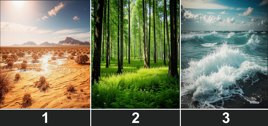 Выберите пейзаж