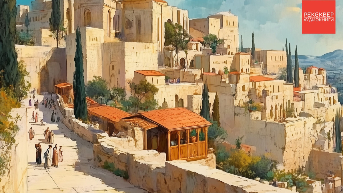 Обложка к аудиорассказу "Иудея", художник Анна Медведева