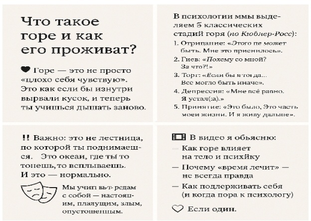 Как проживать горе. 