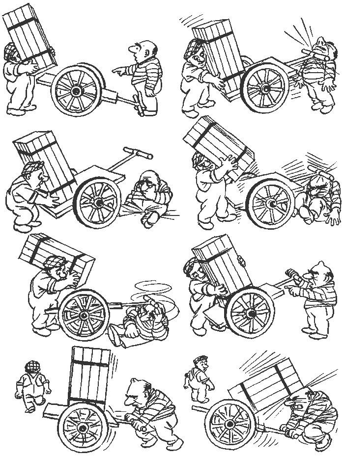 МИНИ-КОМИКС ОТ ХУДОЖНИКА-КАРИКАТУРИСТА ХЕРЛУФА БИДСТРУПА " ПОГРУЗИЛИ "