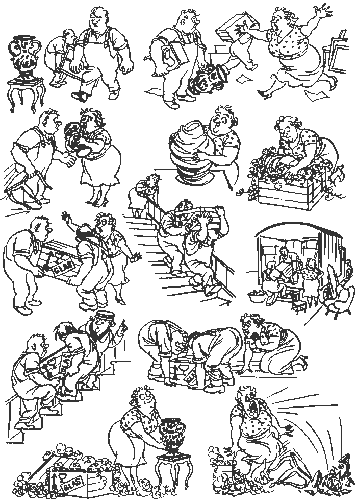 МИНИ-КОМИКС ОТ ХУДОЖНИКА-КАРИКАТУРИСТА ХЕРЛУФА БИДСТРУПА " СТРАСТИ ПО ВАЗЕ "