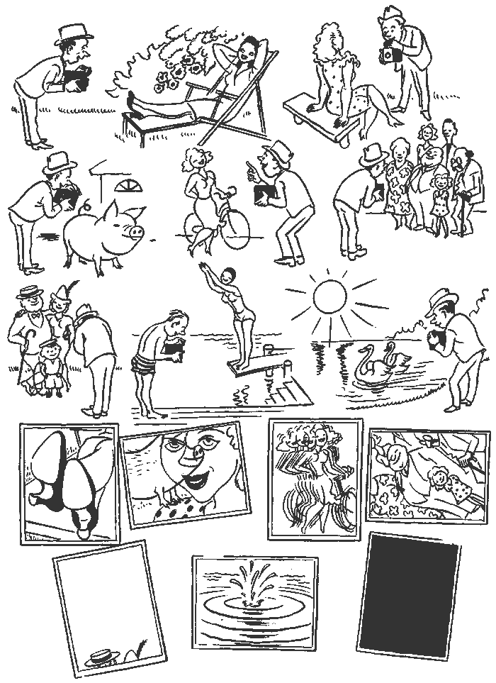 МИНИ-КОМИКС ОТ ХУДОЖНИКА-КАРИКАТУРИСТА ХЕРЛУФА БИДСТРУПА"ФОТОГРАФ- ЛЮБИТЕЛЬ"