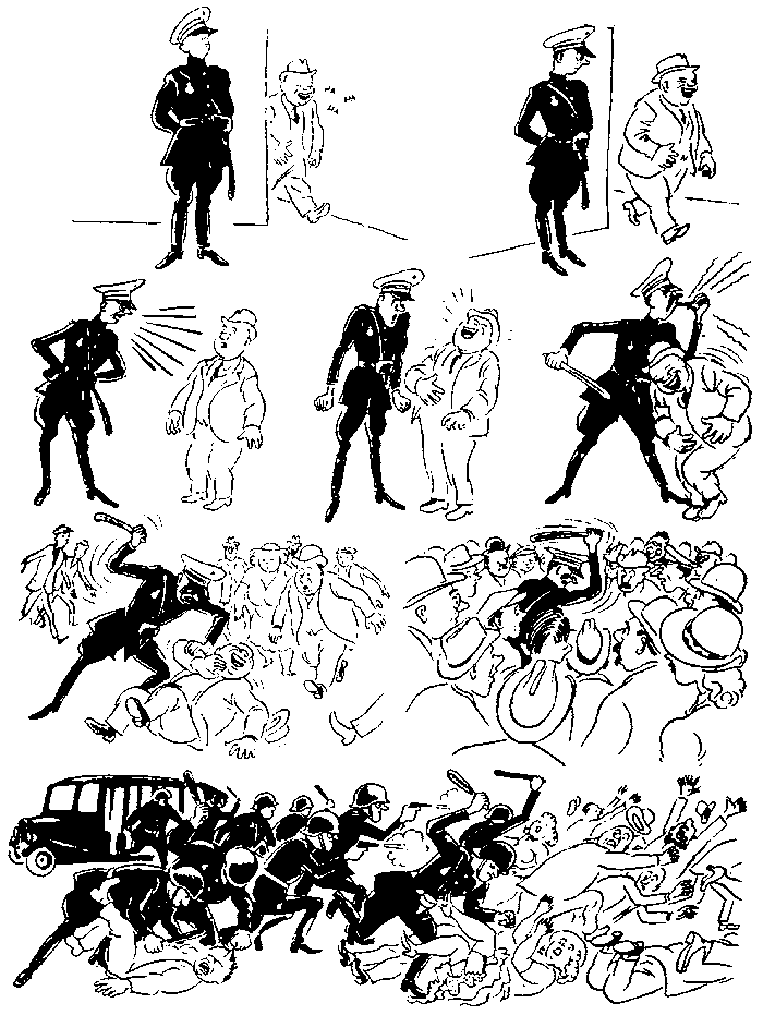 МИНИ-КОМИКС ОТ ХУДОЖНИКА-КАРИКАТУРИСТА ХЕРЛУФА БИДСТРУПА " СПОКОЙСТВИЕ И ПОРЯДОК "