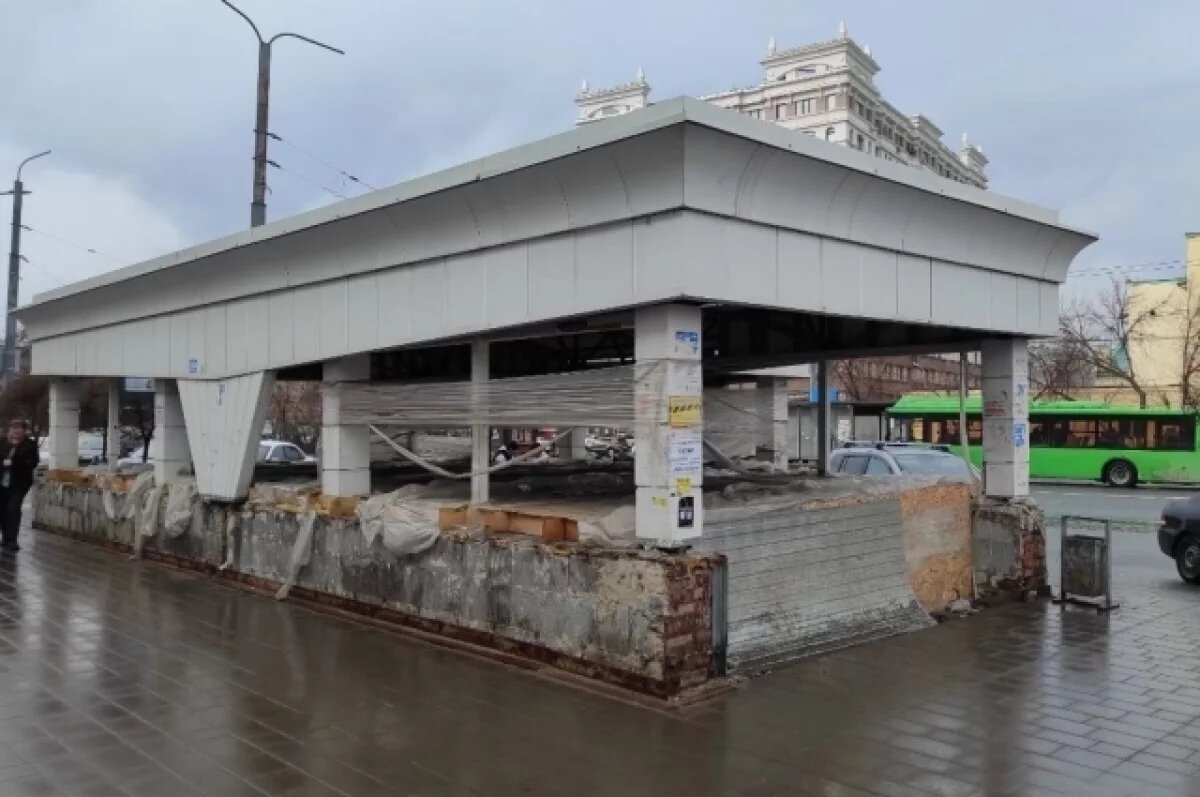    Подземный пешеходный переход ремонтируют в театра Музкомедии в Оренбурге