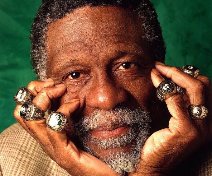 Легендарный Билл Расселл и его 11 чемпионских перстней