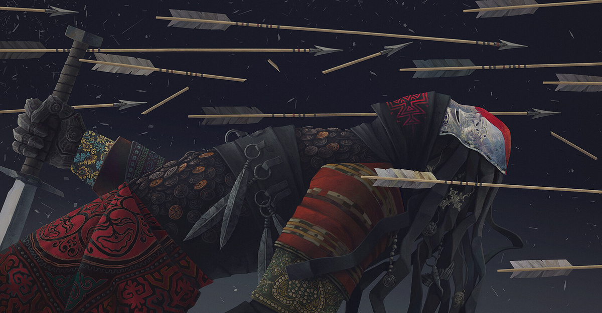 Алексей Егоров. Задумчивый воин. Стрелы