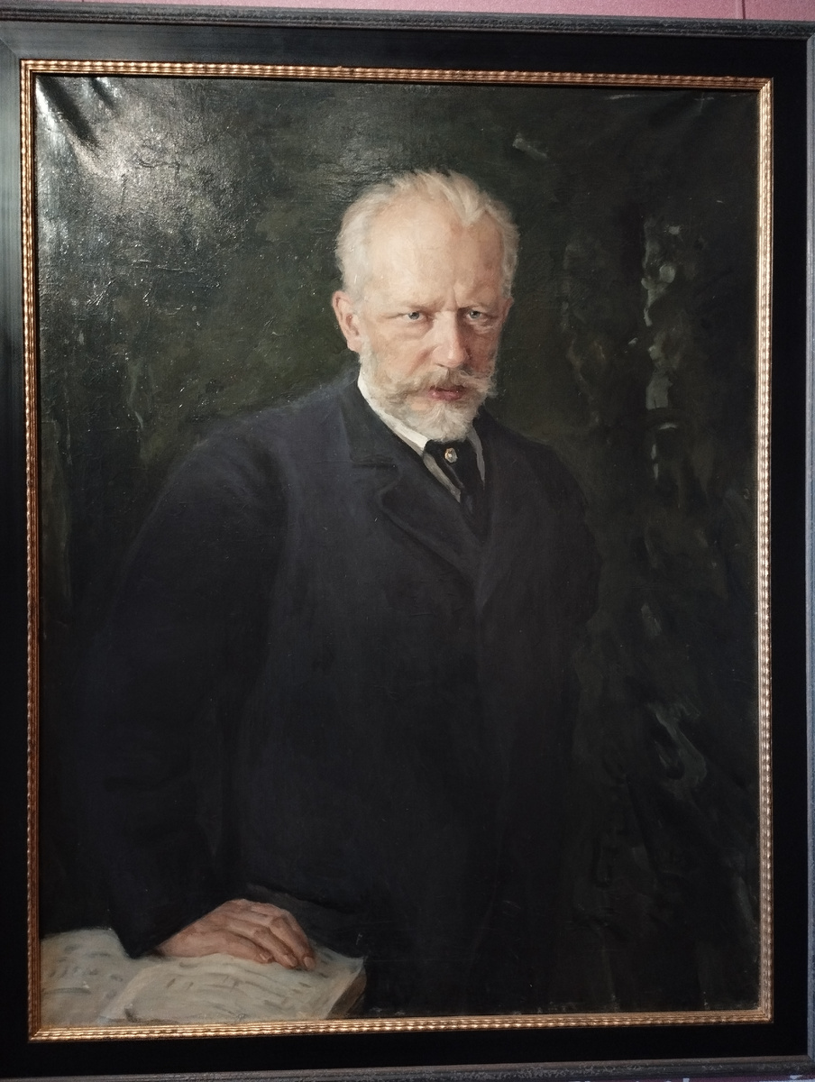 Н.В. Литвинова, "Портрет П.И. Чайковского", копия с работы Н.Д.Кузнецова, конец 1950-х годов (ФОТО АВТОРА)