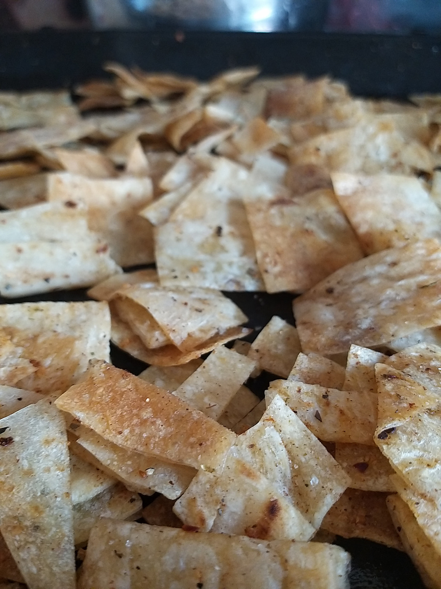 чипсы из лаваша в духовке