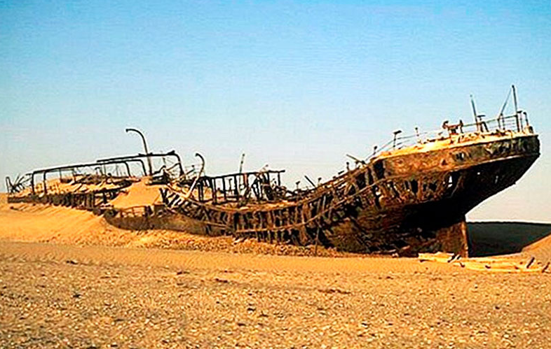 Фото коробля в Пустыне Намиб