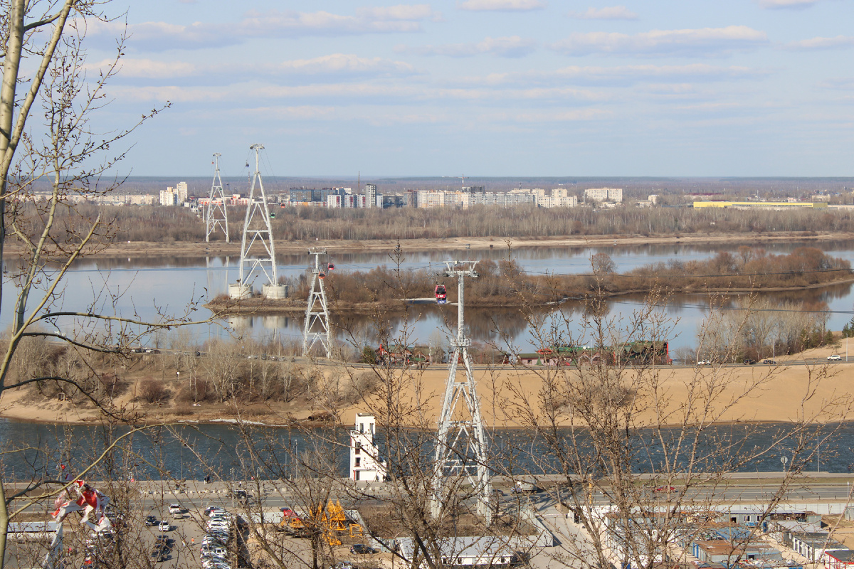 Канатная дорога между Нижним Новгородом и Бором. Фото автора