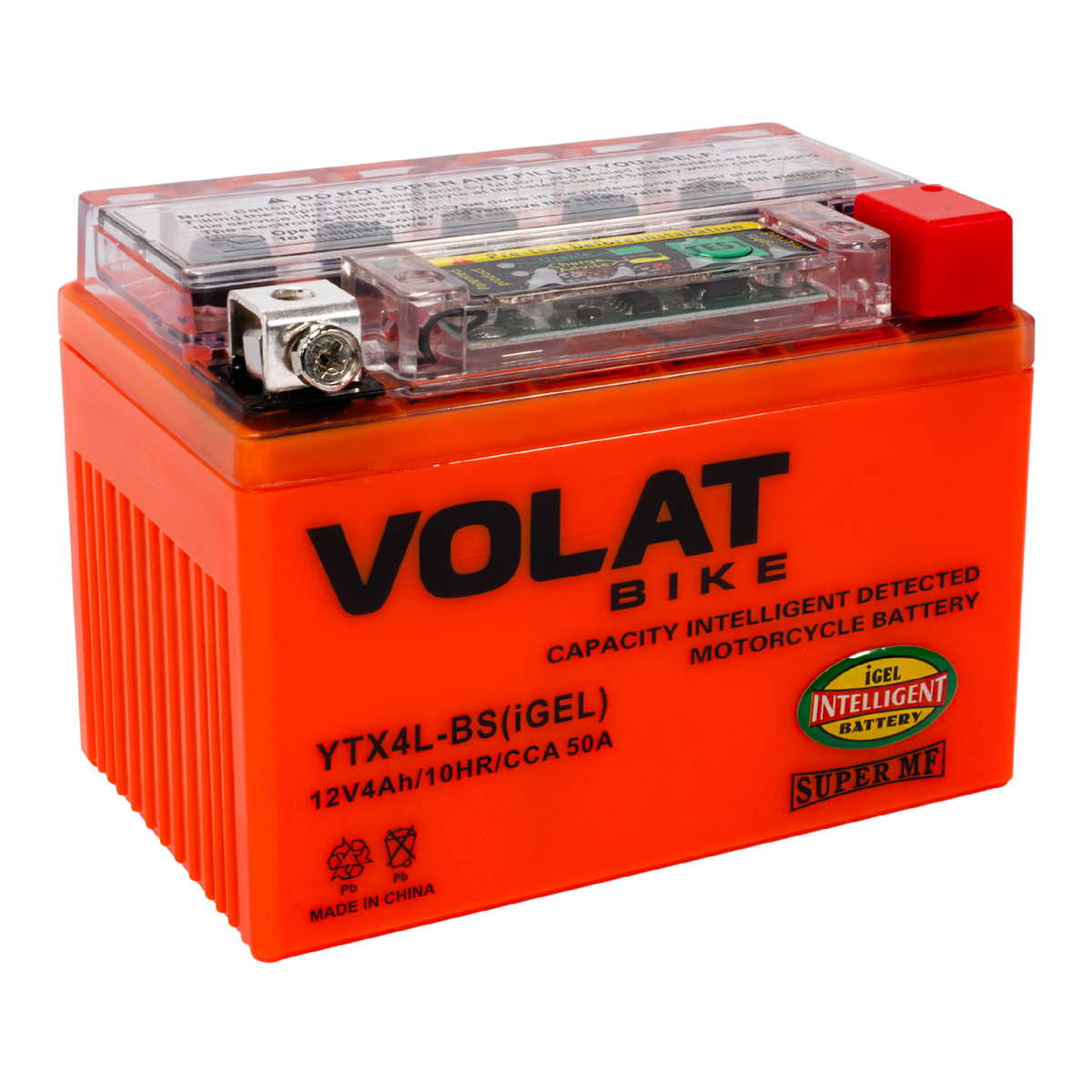 Мотоакб VOLAT Bike Gel (YTX4L-BS iGEL)